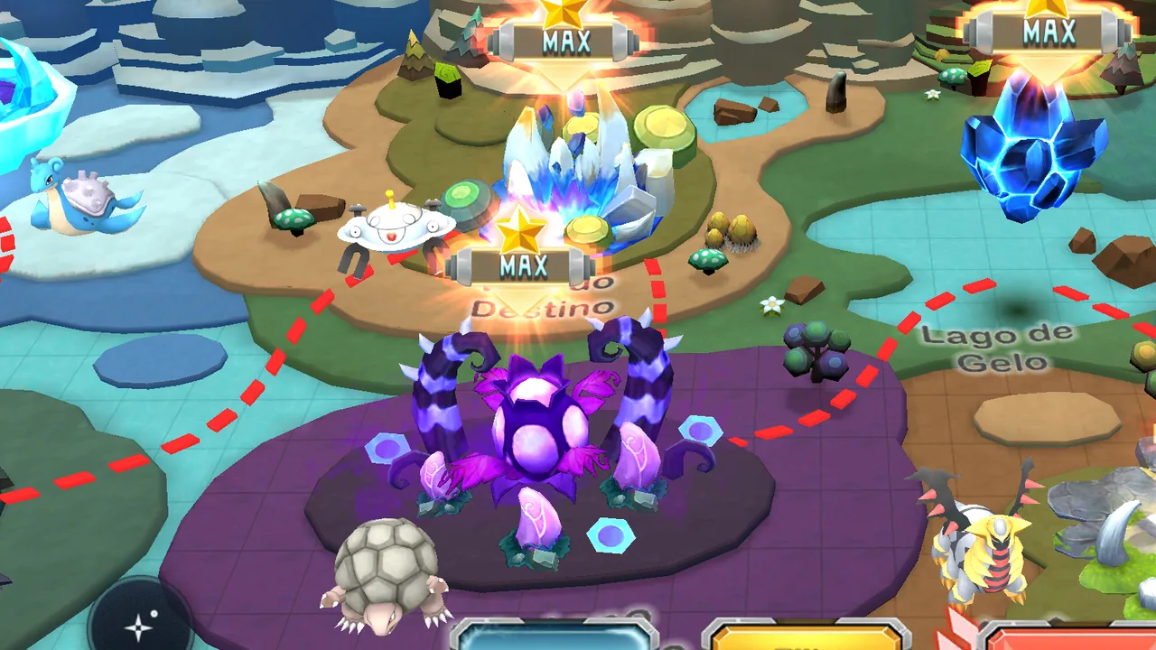Adventure map with bosses and Giratina